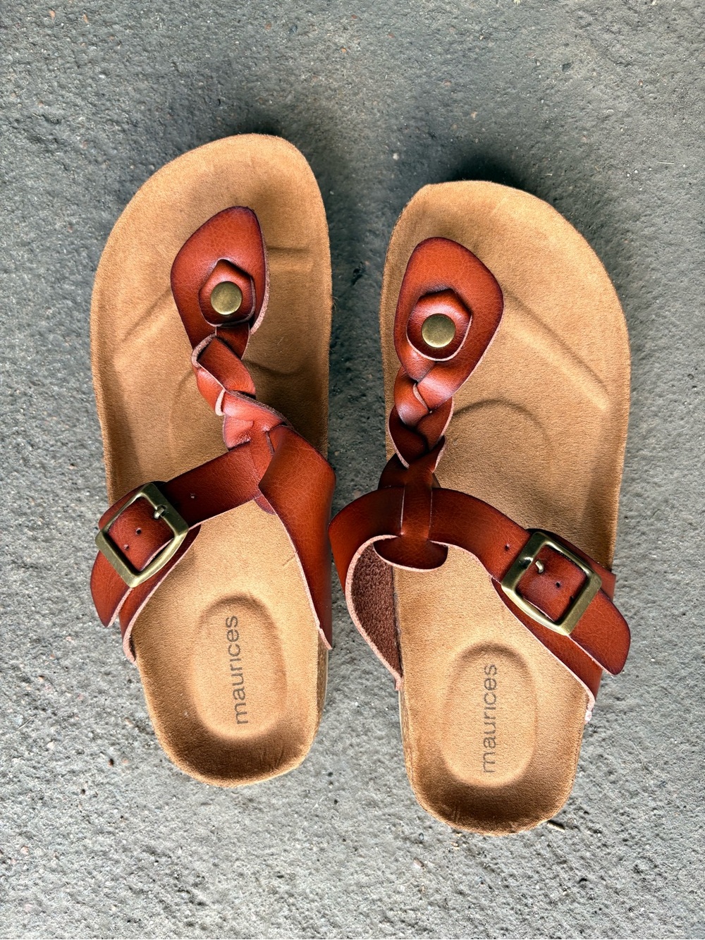 2 for 1 Sandals - Boho - Synthetic Leather - NWT - Sz 7